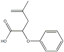 2-(Phenyloxy)-4-methyl-4-pentenoic acid 구조식 이미지