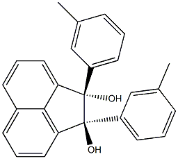 (1S,2S)-1,2-Di(m-methylphenyl)acenaphthene-1,2-diol Structure