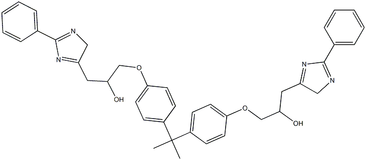 1,1'-(2,2-Propanediyl)bis[(4,1-phenylene)oxy]bis[3-(2-phenyl-4H-imidazol-5-yl)-2-propanol] Structure