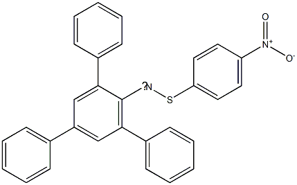 (5'-Phenyl-1,1':3',1''-terbenzene-2'-yl)(4-nitrophenylthio)aminyl radical 구조식 이미지