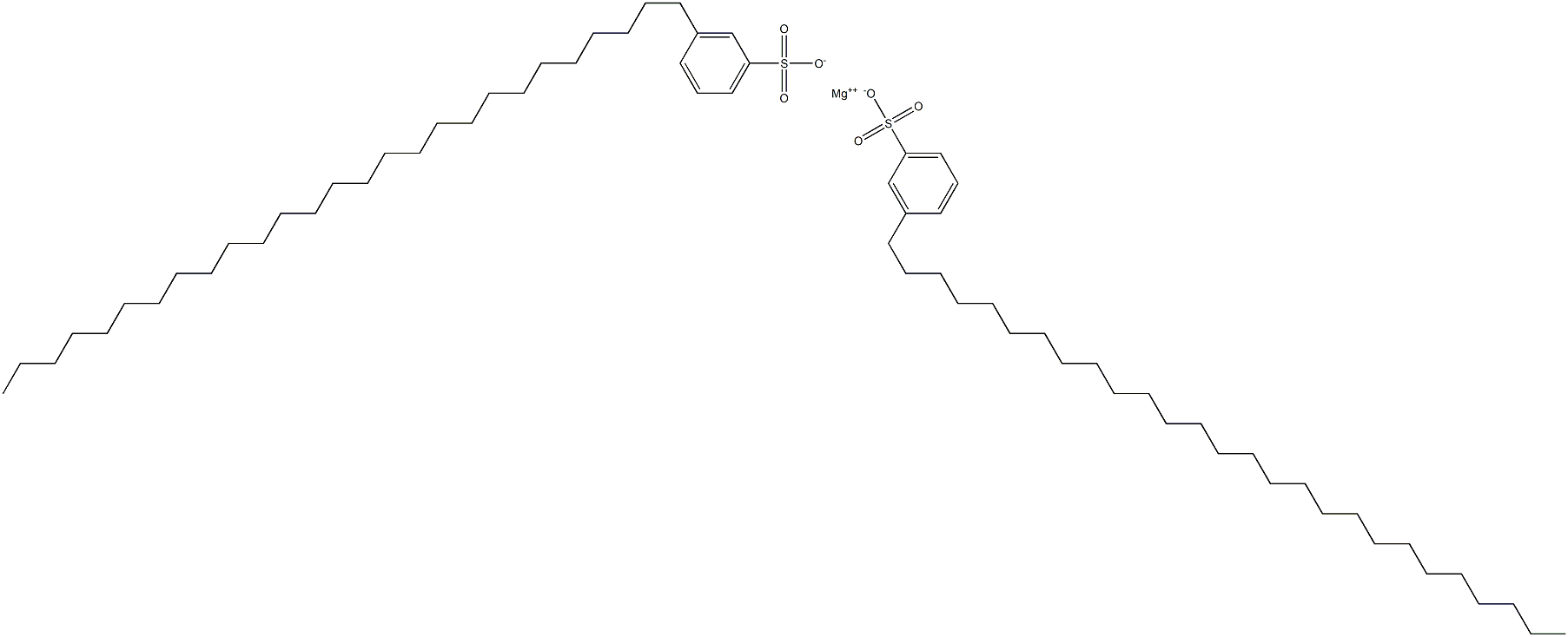 Bis(3-heptacosylbenzenesulfonic acid)magnesium salt Structure