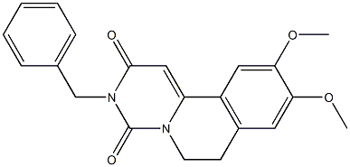 3-Benzyl-6,7-dihydro-9,10-dimethoxy-2H-pyrimido[6,1-a]isoquinoline-2,4(3H)-dione 구조식 이미지