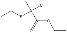 2-Chloro-2-(ethylthio)propionic acid ethyl ester 구조식 이미지