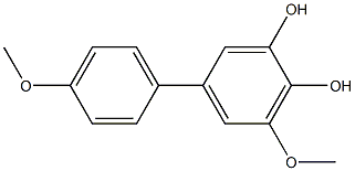 4',5-Dimethoxy-1,1'-biphenyl-3,4-diol 구조식 이미지