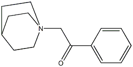 1-(2-Phenyl-2-oxoethyl)-1-azabicyclo[2.2.2]octane-1-ium 구조식 이미지