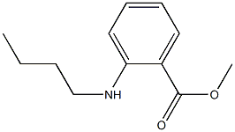 o-(Butylamino)benzoic acid methyl ester Structure