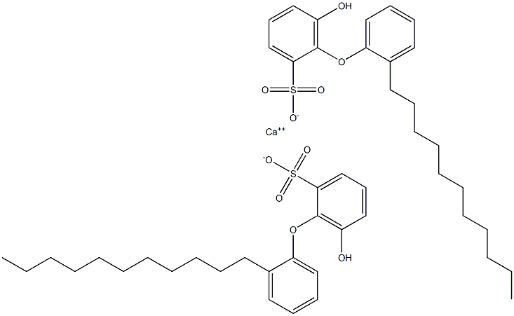 Bis(6-hydroxy-2'-undecyl[oxybisbenzene]-2-sulfonic acid)calcium salt 구조식 이미지