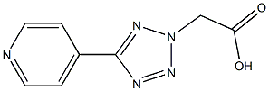 5-(4-Pyridyl)-2H-tetrazole-2-acetic acid Structure