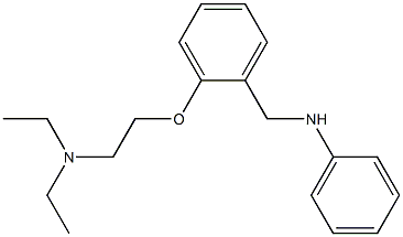 N-Phenyl-o-[2-(diethylamino)ethoxy]benzylamine 구조식 이미지
