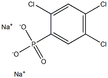 2,4,5-Trichlorophenylphosphonic acid disodium salt Structure