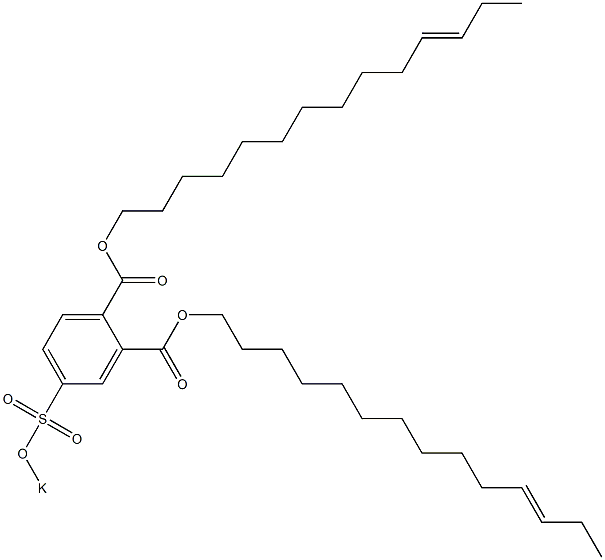 4-(Potassiosulfo)phthalic acid di(11-tetradecenyl) ester 구조식 이미지