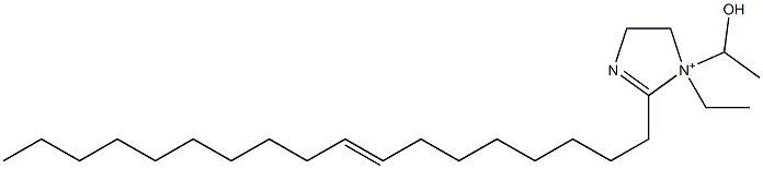 1-Ethyl-1-(1-hydroxyethyl)-2-(8-octadecenyl)-2-imidazoline-1-ium 구조식 이미지