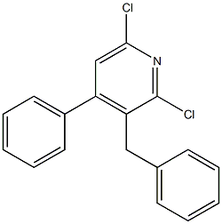 2,6-Dichloro-3-benzyl-4-phenylpyridine Structure