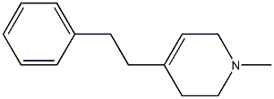 1,2,3,6-Tetrahydro-1-methyl-4-[2-(phenyl)ethyl]pyridine Structure