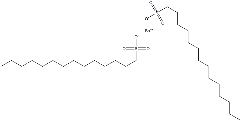 Bis(tetradecane-1-sulfonic acid)barium salt Structure