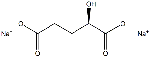 [R,(+)]-2-Hydroxypentanedioic acid disodium salt 구조식 이미지