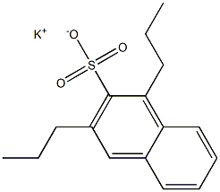 1,3-Dipropyl-2-naphthalenesulfonic acid potassium salt Structure