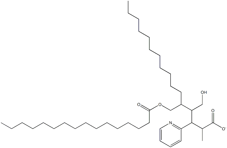 4-(Hydroxymethyl)-2-methyl-5-[[(1-oxohexadecyl)oxy]methyl]-3-pyridinylhexadecanoate 구조식 이미지
