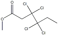 3,3,4,4-Tetrachlorohexanoic acid methyl ester 구조식 이미지