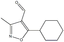 3-Methyl-5-cyclohexylisoxazole-4-carbaldehyde 구조식 이미지