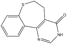 5,6-Dihydro[1]benzothiepino[5,4-d]pyrimidin-4(3H)-one Structure