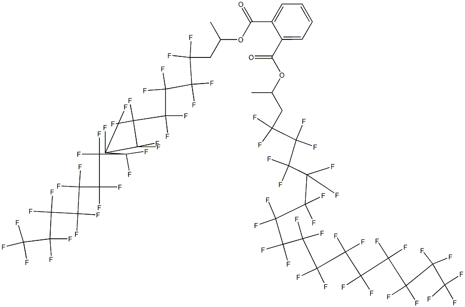 Phthalic acid di[2-(hentriacontafluoropentadecyl)-1-methylethyl] ester Structure