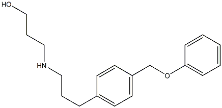 3-[[3-[p-(Phenoxymethyl)phenyl]propyl]amino]-1-propanol 구조식 이미지