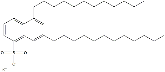 5,7-Didodecyl-1-naphthalenesulfonic acid potassium salt Structure