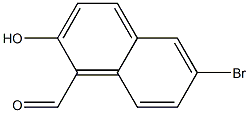 6-Bromo-2-hydroxy-1-naphthalenecarbaldehyde 구조식 이미지