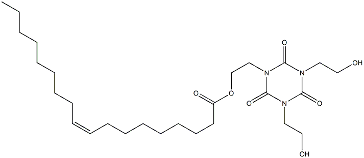 1,3-Bis(2-hydroxyethyl)-5-(2-oleoyloxyethyl)hexahydro-1,3,5-triazine-2,4,6-trione 구조식 이미지