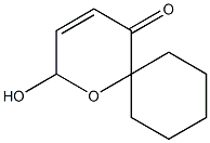 2-Hydroxy-1-oxaspiro[5.5]undeca-3-ene-5-one Structure