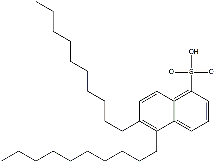 5,6-Didecyl-1-naphthalenesulfonic acid 구조식 이미지