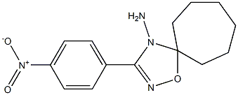 3-(4-Nitrophenyl)-5,5-hexamethylene-1,2,4-oxadiazol-4(5H)-amine Structure