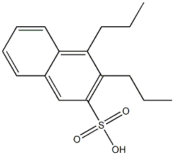 3,4-Dipropyl-2-naphthalenesulfonic acid 구조식 이미지