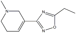 5-Ethyl-3-[(1,2,5,6-tetrahydro-1-methylpyridin)-3-yl]-1,2,4-oxadiazole 구조식 이미지