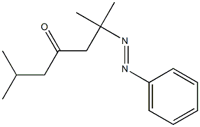 2,6-Dimethyl-2-(phenylazo)heptan-4-one Structure