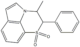 2-Phenyl-3-methyl-2,3-dihydropyrrolo[1,2,3-de]-1,4-benzothiazine 1,1-dioxide 구조식 이미지