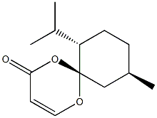 (6R,7S,10R)-7-Isopropyl-10-methyl-1,5-dioxaspiro[5.5]undec-2-en-4-one 구조식 이미지