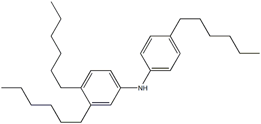 4,3',4'-Trihexyl[iminobisbenzene] Structure