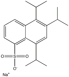 5,6,8-Triisopropyl-1-naphthalenesulfonic acid sodium salt Structure