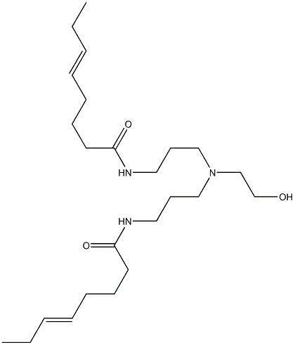 N,N'-[2-Hydroxyethyliminobis(3,1-propanediyl)]bis(5-octenamide) Structure