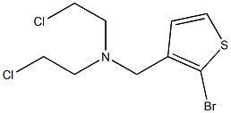 2-Bromo-N,N-bis(2-chloroethyl)-3-thiophenemethanamine 구조식 이미지