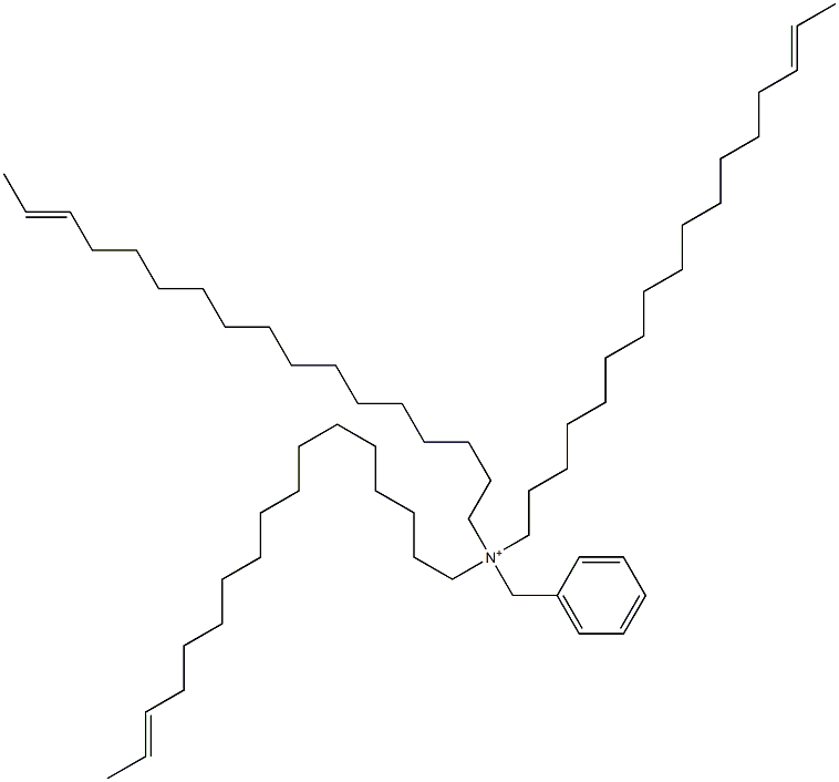 Tri(15-heptadecenyl)benzylaminium 구조식 이미지
