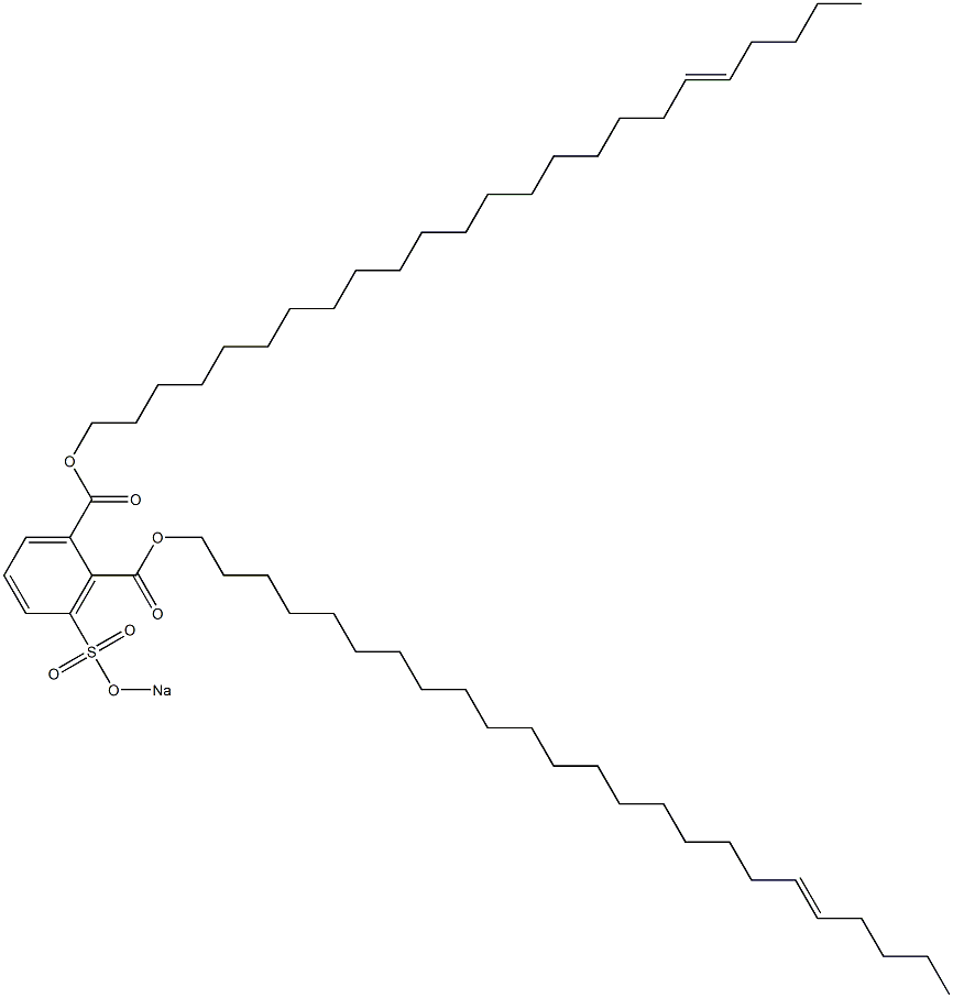 3-(Sodiosulfo)phthalic acid di(19-tetracosenyl) ester 구조식 이미지