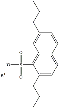 2,7-Dipropyl-1-naphthalenesulfonic acid potassium salt Structure