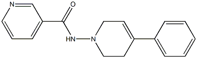 N-[(4-Phenyl-1,2,5,6-tetrahydropyridin)-1-yl]pyridine-3-carboxamide 구조식 이미지