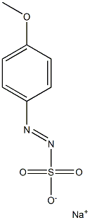 4-Methoxybenzenediazosulfonic acid sodium salt 구조식 이미지