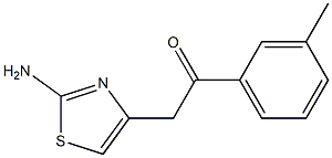 2-Amino-4-[(3-methylphenyl)carbonylmethyl]thiazole 구조식 이미지