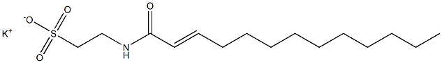 N-(2-Tridecenoyl)taurine potassium salt Structure