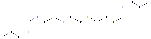 Hydrogen bromide hexahydrate 구조식 이미지